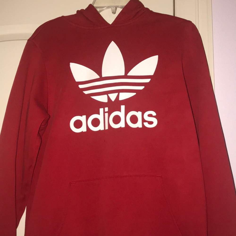 Red Adidas pullover - Picture 2 of 2